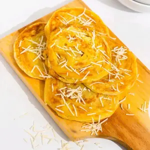 Roti Cane / Roti Canai Rasa Keju Isi 10Pcs Maryam Makanan Frozen