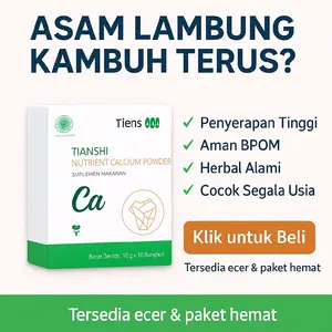 Kalsium Cautan Original Untuk Asam Lambung untuk Gerd Anxiety Gargitis Tukak Lambung Halal Bpom Original Nutrient Calcium Powder