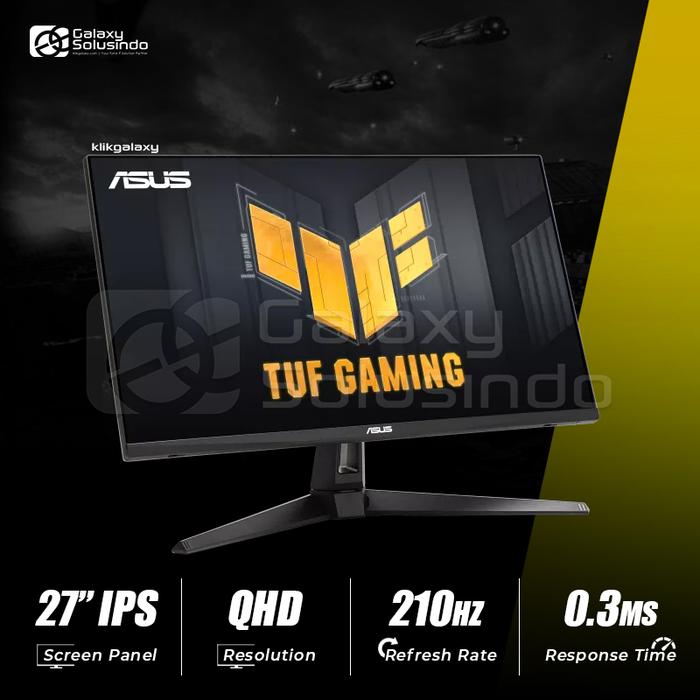 Gambar ASUS TUF VG27AQ5A 27 Inch QHD Fast IPS 210Hz 0.3ms ELMB SYNC Gaming Monitor dari GASOL KALIURANG Kota Malang Tokopedia