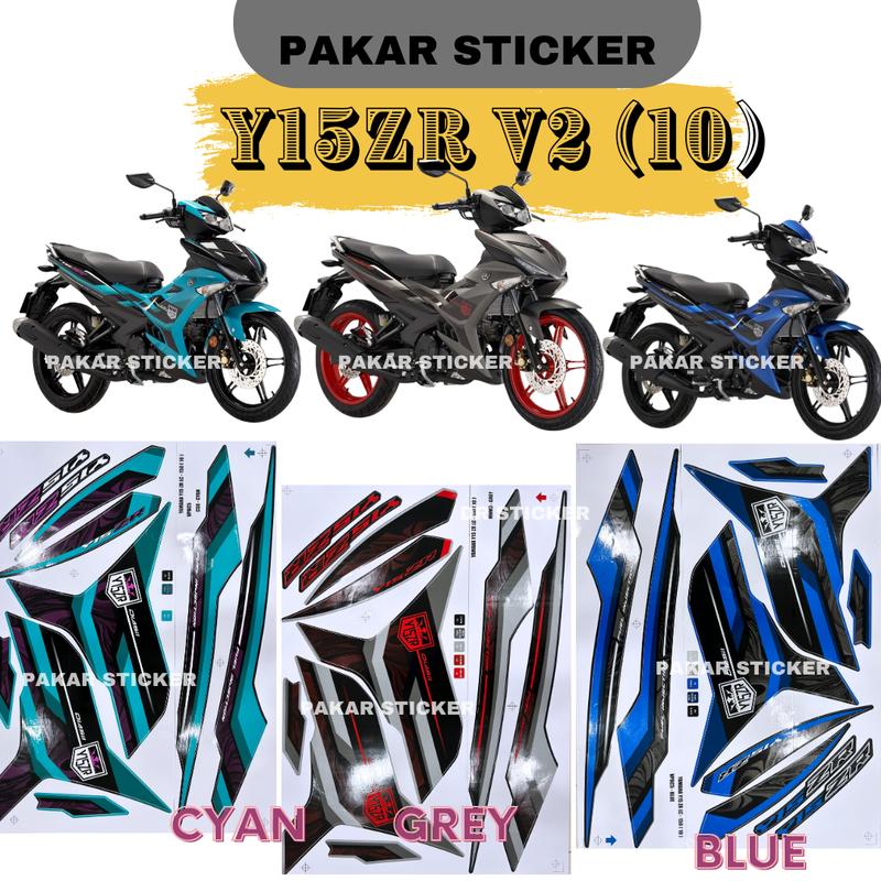 Y15ZR V2 Stripe Stiker Sticker YAMAHA Y15Z Y15 YSUKU (10) COVERSET ...