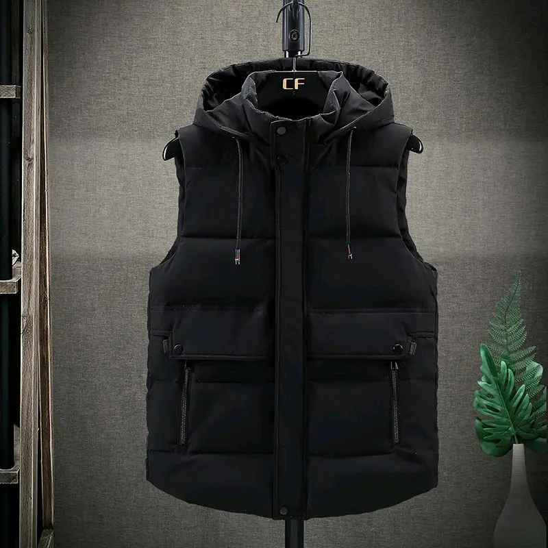 Rompi Gelembung Pria + Rompi Motor Pria + Rompi Keren + Rompi Anti Air Hitam Outdoor Logo Parasut Logo Parasut Pine Semua musim rompi & gilet gillet 0