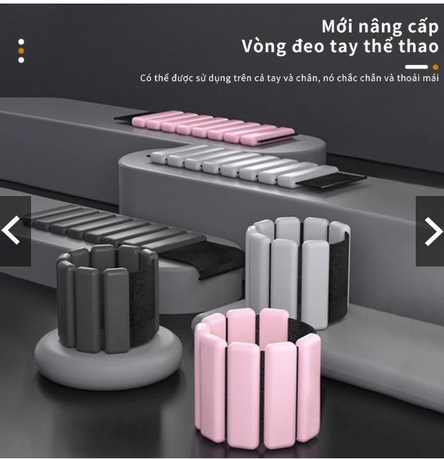 (AW-1203-2 LBS)BG-Một Cặp Tạ đeo tay chân tập gym phiên bản cao cấp thế hệ tạ chân tập khinh công, xà đơn, vật lý trị liệu vòng đeo tay tập tạ nặng strap gym