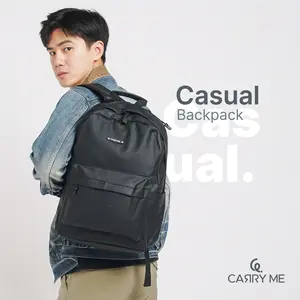 CARRY ME - Casual Backpack Nylon / Ransel Pria Wanita / Ransel Sekolah Kuliah Kerja Travel
