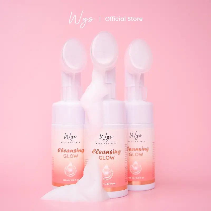 CLEANSING GLOW (facial wash cleanser) | WYS WELL YOU SKIN Ceramide Membersihkan Niacinamide Muka Berminyak Extract 4