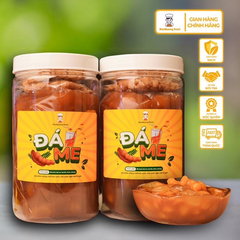 Combo Đá Me loại 2kg hạt me dẻo, khóm mix hạt đác nhà làm BaoQuang Food