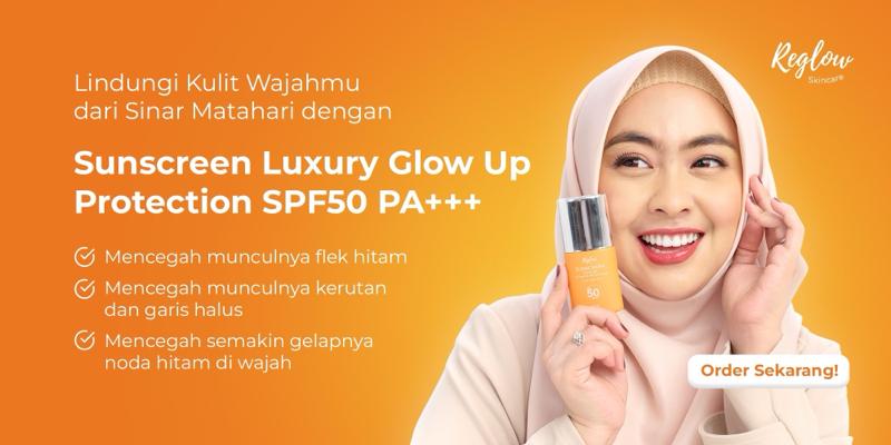 Reglow Sunscreen Luxury Glow Up Protection SPF 50PA+++ by dr Shindy