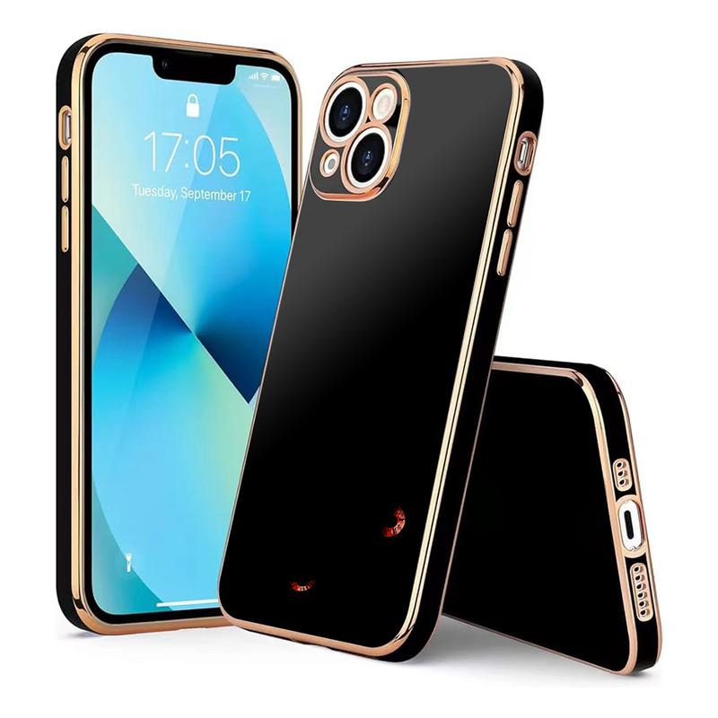 Product Introduction of Apple series electroplated anti drop phone soft case, full package, light luxury, glossy, men's and women's styles suitable for Apple 11-15 promax phone cases 0