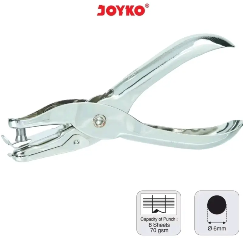 [JOY] BAYAR DI TEMPAT Pembolong Kertas Satu Lubang One Hole Punch Joyko PU-34[SHO] 5