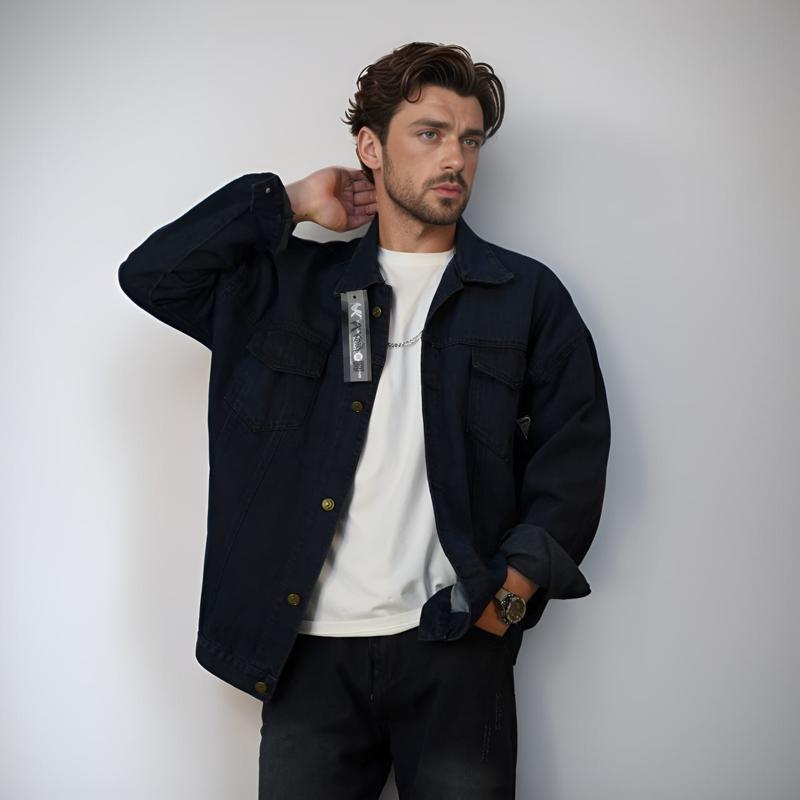 Product Introduction of Áo khoác jeans màu hè vừa vặn - Phong cách sang trọng ngầu 9