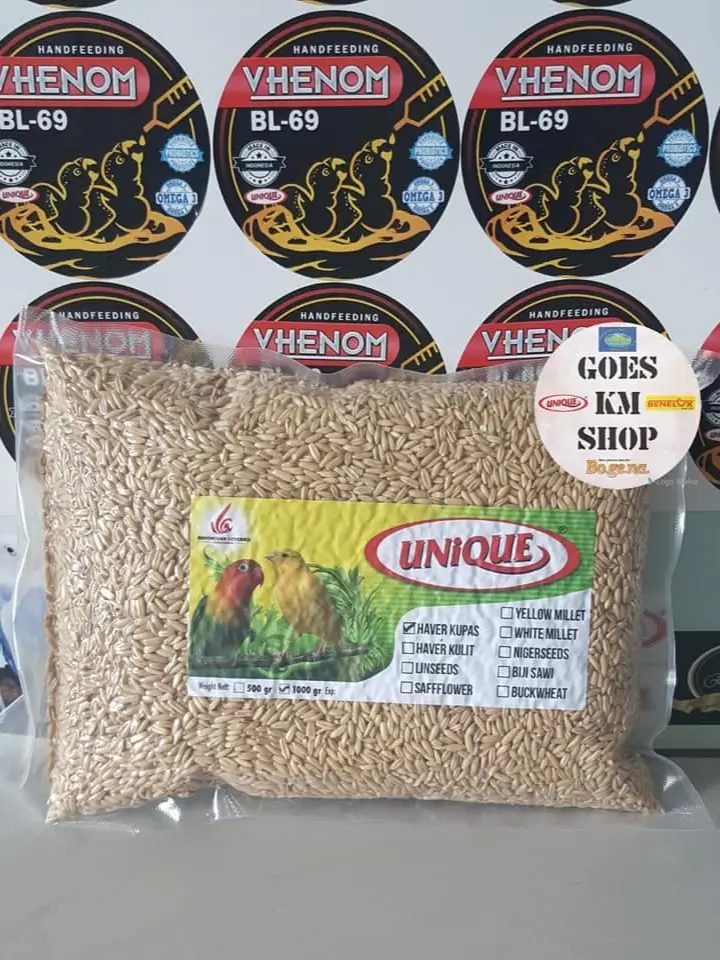 HAVERSEEEDS/OATS 1 KG(BIJI HAVER KUPAS) - BENELUX