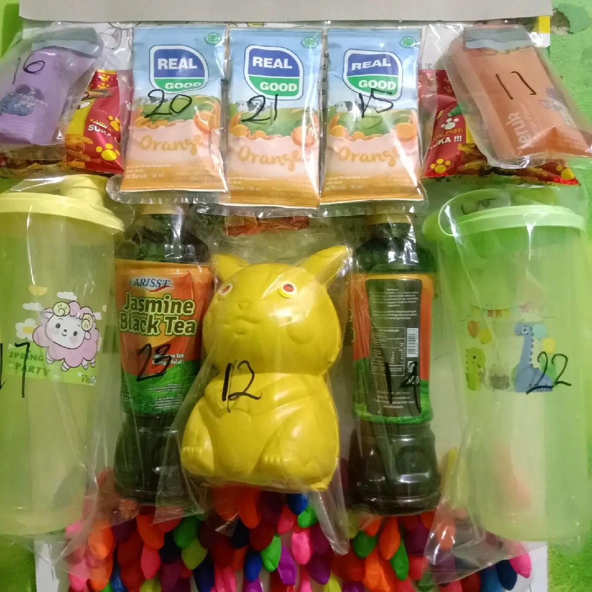 mainan cabutan balon berhadiah isi 100 pcs. BTL