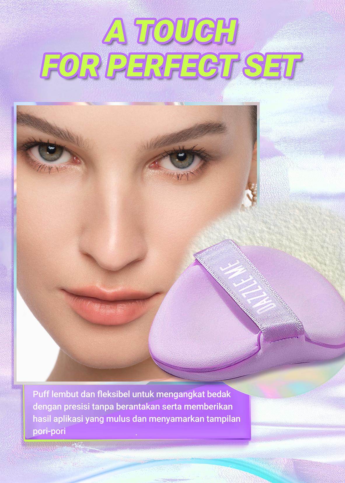 [LIMITED OFFER] DAZZLE ME Better Than Filter HD Invisible Powder Loose Powder Oil Control Bedak Tabur Tahan Lama Bedak Padat Ringan Menahan Minyak Seharian