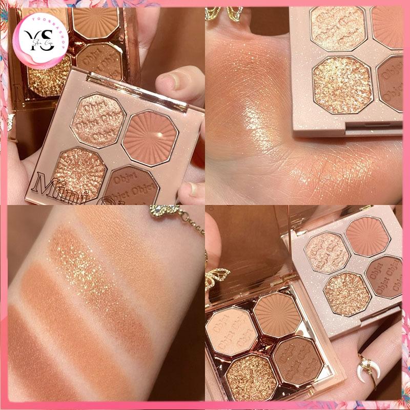  Dikalu Bảng Phấn Mắt 4 Ô DKL-904 Nhiều Màu Nhũ Lì Hot Thời Thượng Siêu Mịn Lâu Trôi Trang Điểm Cosmetic Mix Màu Linh Hoạt 