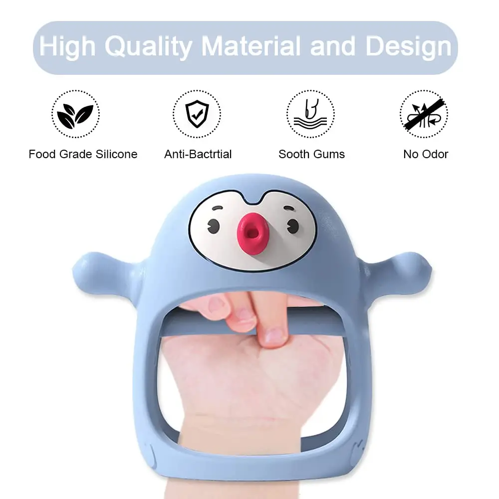 Smily Mia Baby Teether Toys Silicone Chewable Hand Breast Feeding - Sm01