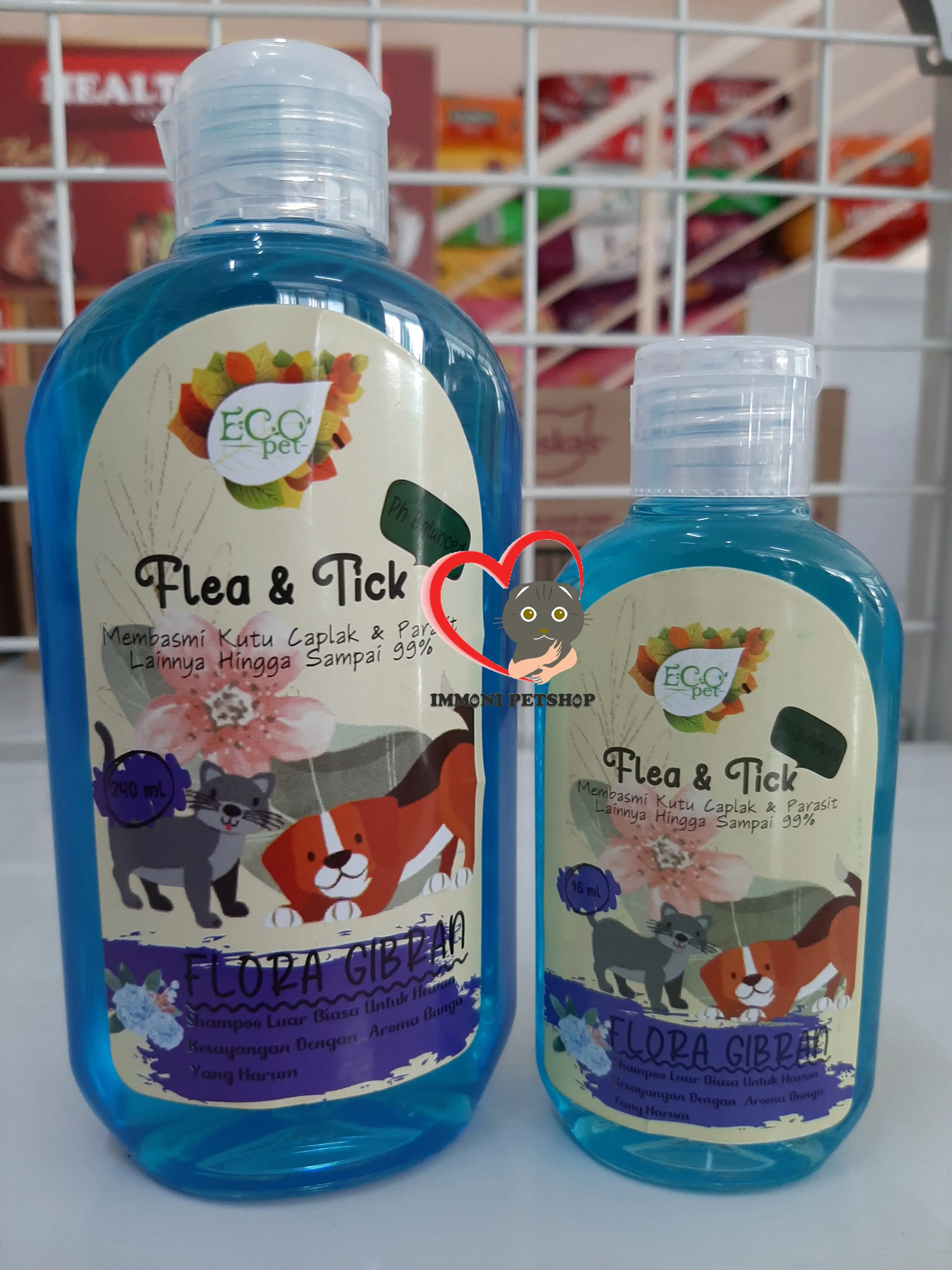 Shampoo Ecopet - Flea & Tick 240ml - Shampoo Kucing & Anjing