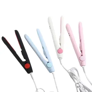 Catokan Mini 2in1 20W 180C Pelurus Rambut & Keriting Portable dengan Hard Case 5 Varian Warna Desain Halus Genggam Nyaman untuk Travelling