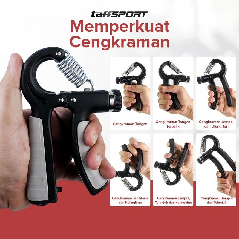 Product Introduction of TaffSport Spring Hand Grip Finger Power Exercise 5 - 60 Kg With Counter 1