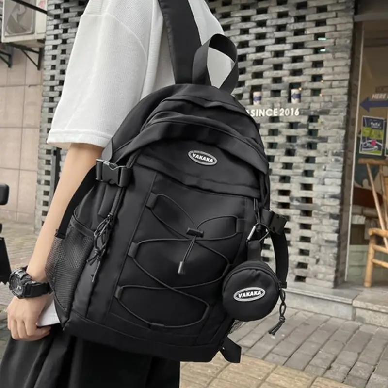 Luoffani Tas Ransel Unisex Cowok Cewek kekinian Terbaru Pria Backpack