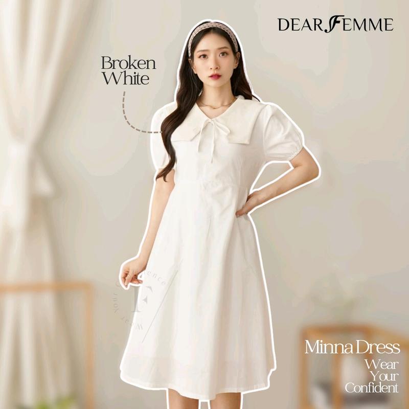 [Dear Femme] NEW CLASSY Minna Dress | Premium Knit Collection | Dress Wanita Korea 5