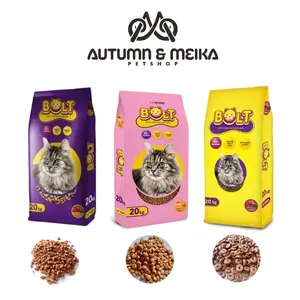 Bolt Makanan Kucing Bolt Tuna & Salmon Bolt ikan / Donat / Bulat Makanan Kucing Kering 1kg