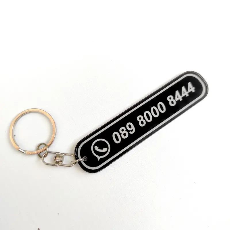 Gantungan Kunci Social Media Akrilik Custom Grafir Ganci Keychain 6