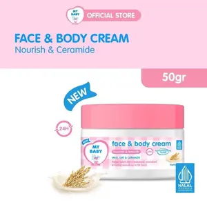 My Baby Face & Body Cream 50g | Krim Lotion Kulit Bayi Sensitif