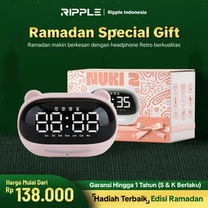 【Hello NUKI 2.0】Ripple Smart AI 3000 mAh Voice Alarm Clock Control AC Alarm Night Lamp With Voice