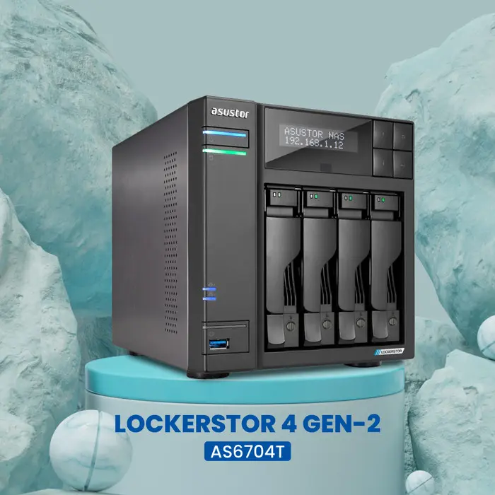 ASUSTOR LOCKERSTOR 4 GEN2 AS6704T 2.5GbE NAS Enthusiast-grade NAS