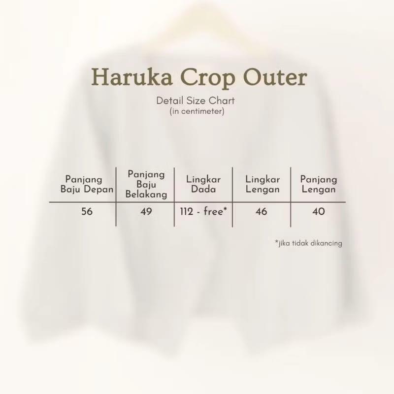 Product Introduction of Haruka Crop Outer/ Luara Outer Blazzer Linen Polos Casual Cutting Unik Cute polo crop Crop Multicoloured Wanita Oversize kemeja viral 0
