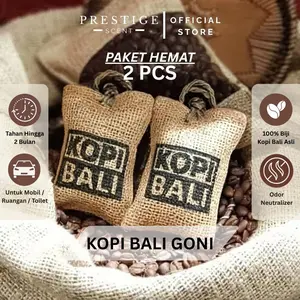 Paket 2 Pcs – Kopi Bali Goni Gantung – Pewangi Parfum Pengharum Mobil Ruangan Kamar Toilet – Coffee Bali Luxury Car Perfume Diffuser Aromatherapy Original High Quality Mewah Biji Kopi Prestige Scent