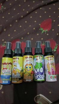 Product Review of Paket 5pcs Parfum Kidy 100ml Parfum Anak Non Alkhohol Bpom Perfume Mengandung Skin Nice Niacinamide dan Castor Oil Membantu Melembutkan Kulit serta Membantu Mencegah Iritasi Kulit Anak Wangi Anggur Banana Mango Vanila Wanginya from M** P**n ** M**a 3