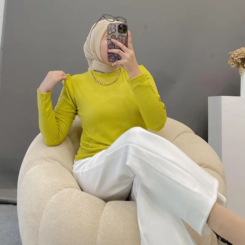 Blouse syakira inner pakaian wanita atasan knite kekinian terbaru 1