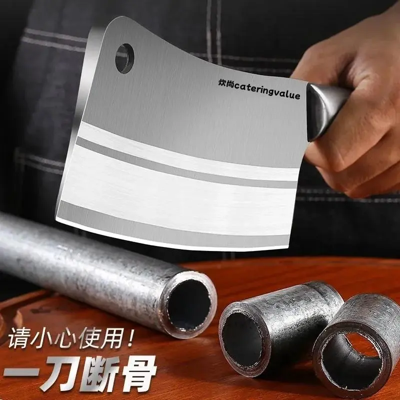 Strong Machete Stainless Steel Chopping Knife for Kitchen and Chef Use - Ideal for Vegetables, Meat, and More Blade Knives cutlery  set Block Kitchen Knives
