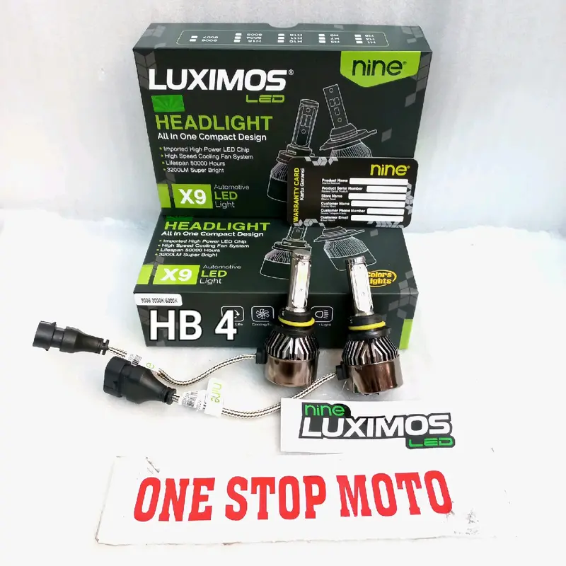 LAMPU LED Fog Lamp H11 H8 H16 HB3 HB4 Mobil X9 ECO9 Original Ori Asli Luminos Luximos Nine 3