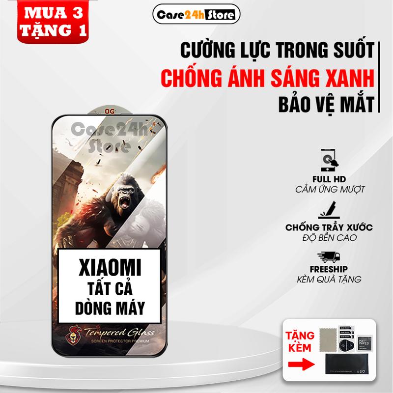 Kính cường lực trong suốt cho Xiaomi Redmi Note 14 4G/5G, 13 Pro, 13 4G/5G,…