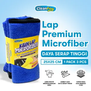 Cleanfog Kain Lap Microfiber Dapur Piring Serbaguna Ukuran Besar Kualitas Premium Daya Serap Tinggi
