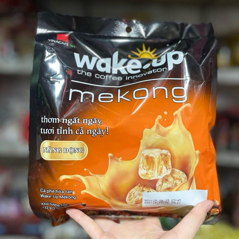 Cà phê sữa hoà tan Wake Up Mekong 24gói× 18g cam HSD 2027