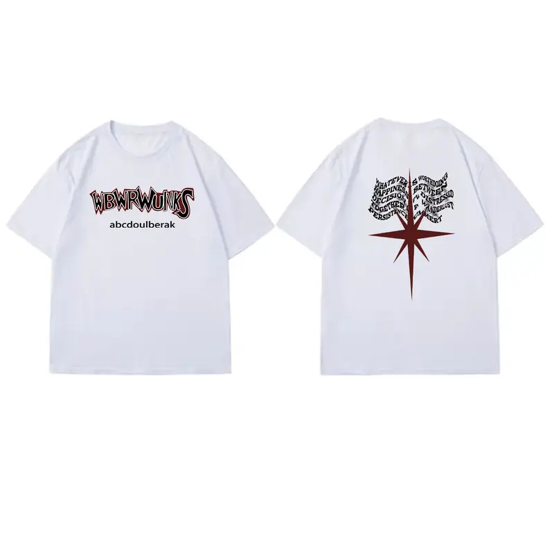 【100% Katun 20s】Silvermarkprint A305 T-shirt Atasan Kaos Oversize Pria Putih Dewasa Distro Lengan Pendek Keren Premium Street Style Round Neck Santai Cowok Baju Sablon Simple 6