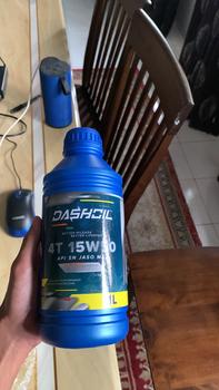 Product Review of DashOil 4T Semi Sintetik 15W50 API SN JASO MA2 1 LITER from i** 0