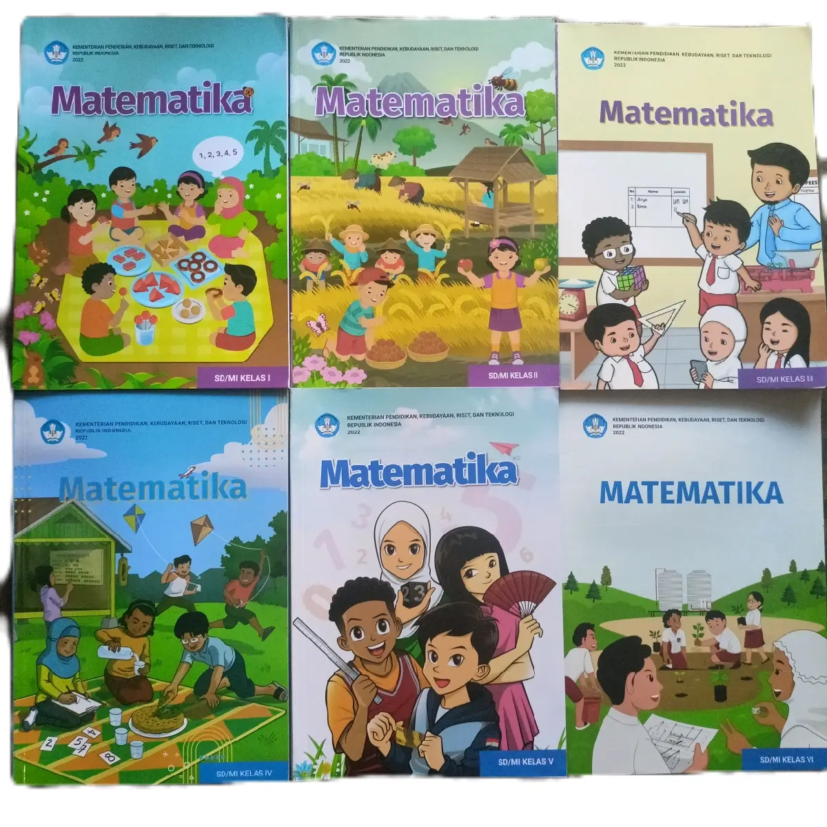 buku pelajaran matematika kurikulum merdeka untuk SD kelas 1 2 3 4 5 dan 6 Siswa