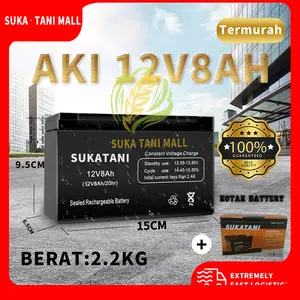 BATERAI AKI 8A  12V 2.2KG Sprayer Hama Elektrik SUKATANI / Accu Baterai