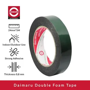 Double Foam / Double Tape Busa Daimaru 1 inch (24mm x 5 Meter) / 1/2 inch (12mm x 5 meter)