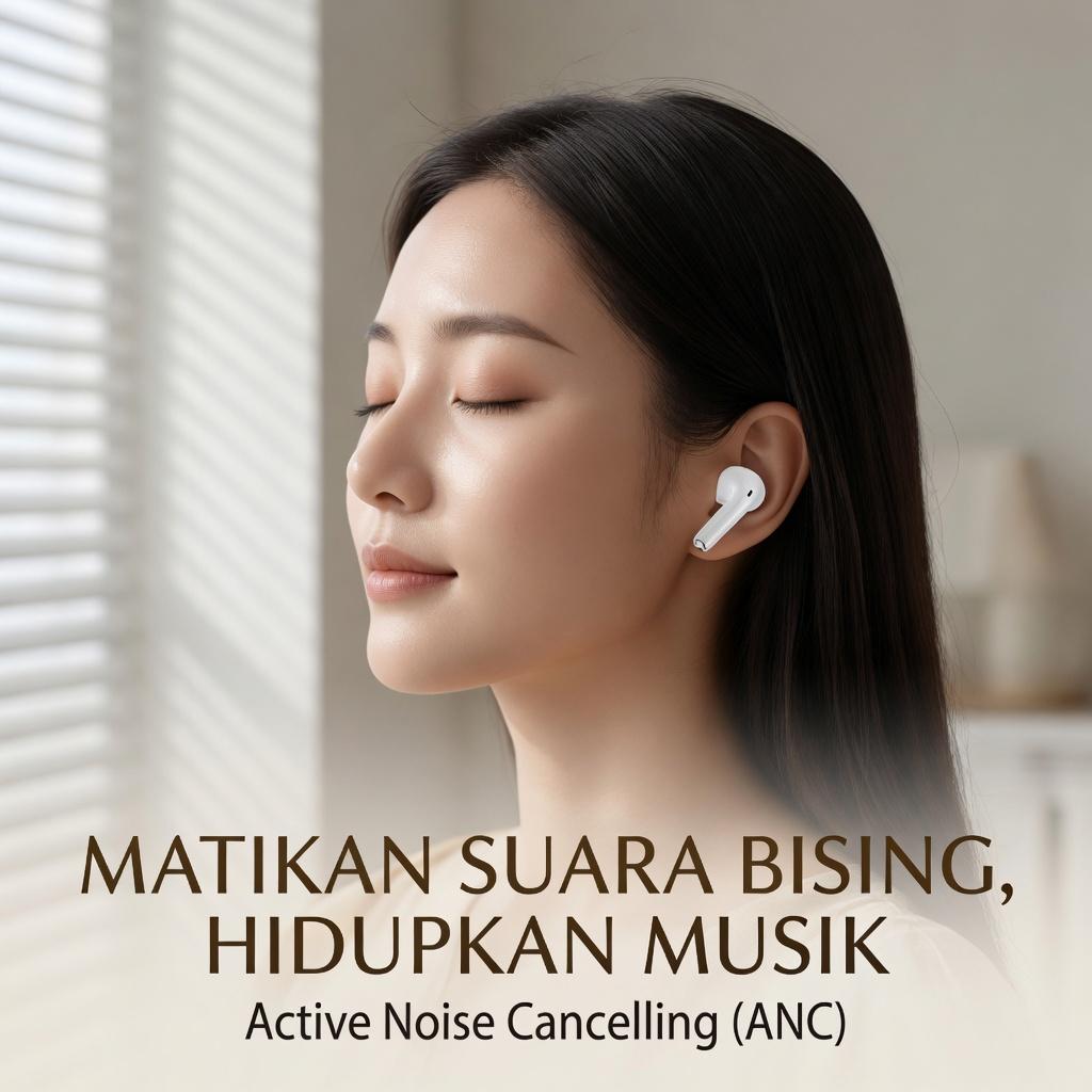 Black Myth Wukong KY X60 jbl phantom AI Earphone Suara Stereo Level HiFi, Tahan Air iPX5, Mikrofon Internal, ENC Noise Reduction  Cerdas Kontrol Sentuh untuk iPhone dan Android