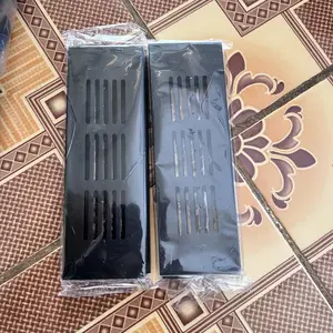 Lubang Hawa Furnitre Kitchen Set Aluminium Besi Black Anodize Gold Lobang Angin Kotak Ventilasi 5cm