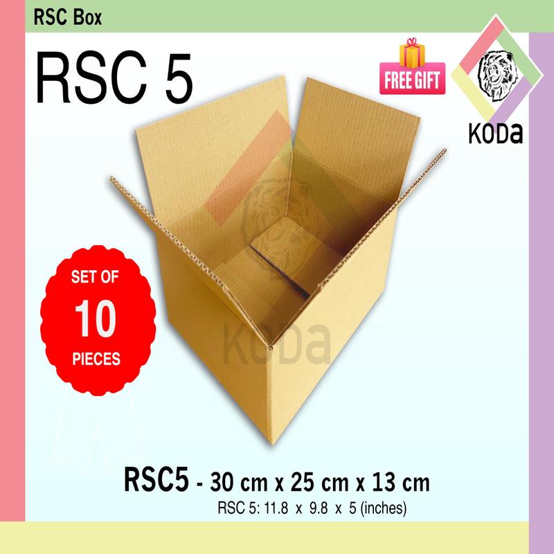10pcs (RSC 5) Corrugated Plain Kraft Brown Shipping Packagin - TikTok ...