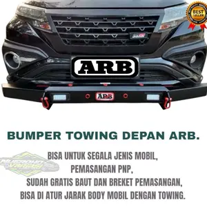 BUMPER TOWING DEPAN ARB, PEMASANGAN PNP, SUDAH INCLUD BAUT DAN BREKET PEMASANGAN!!!