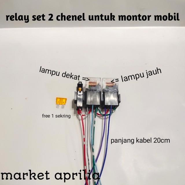 Product Introduction of relay set 1-4 chenel untuk lampu tembak d2 laser, daymeker ,lampu tambahan,klakson bisa buat montor/mobil 16
