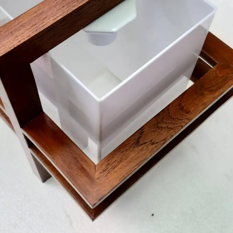 Kap Lampu Gantung Minimalis Kayu Jati 1