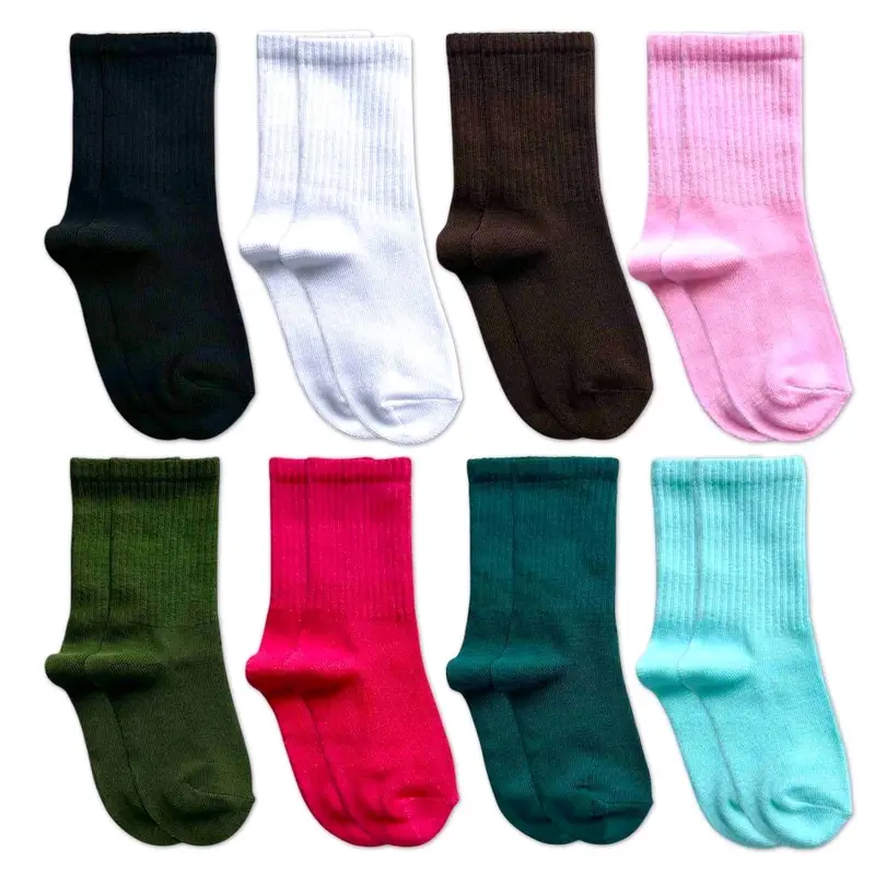 Kaos Kaki Anak Polos Oldschool, Bahan Lembut dan Elastis - Pilihan Motif - Ukuran 1-6 Tahun Anak-Anak 6