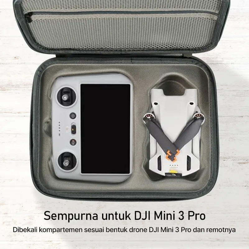 ALLOYSEED Tas Drone Hard Shell Storage Bag for DJI Mini 3 Pro - AS26 Terbaru Accessories Remote 1